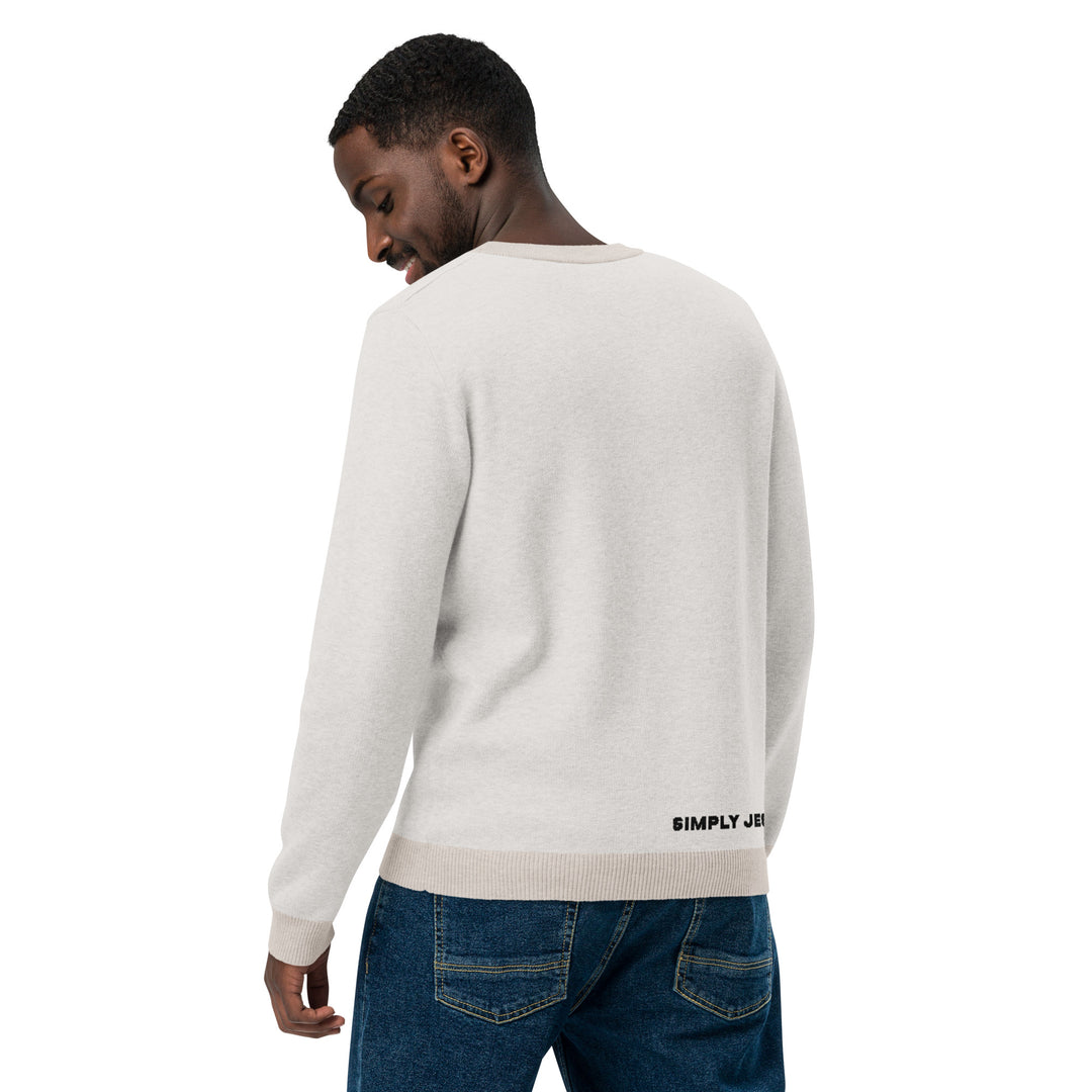 Simply Jesus Mens Knitted Crew Neck Sweater