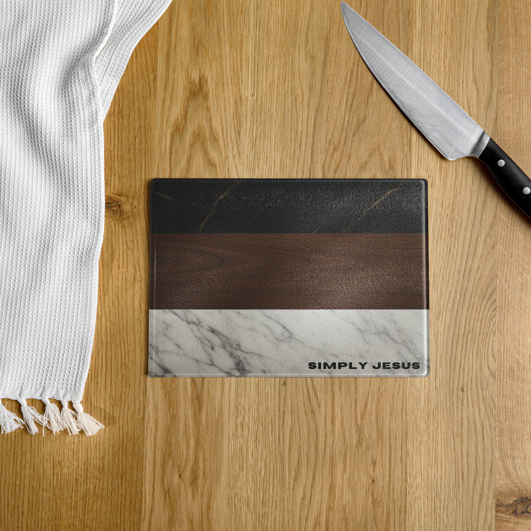 Three Tone Glass Cutting Board