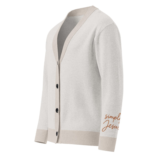 Simply Jesus Knitted Cardigan