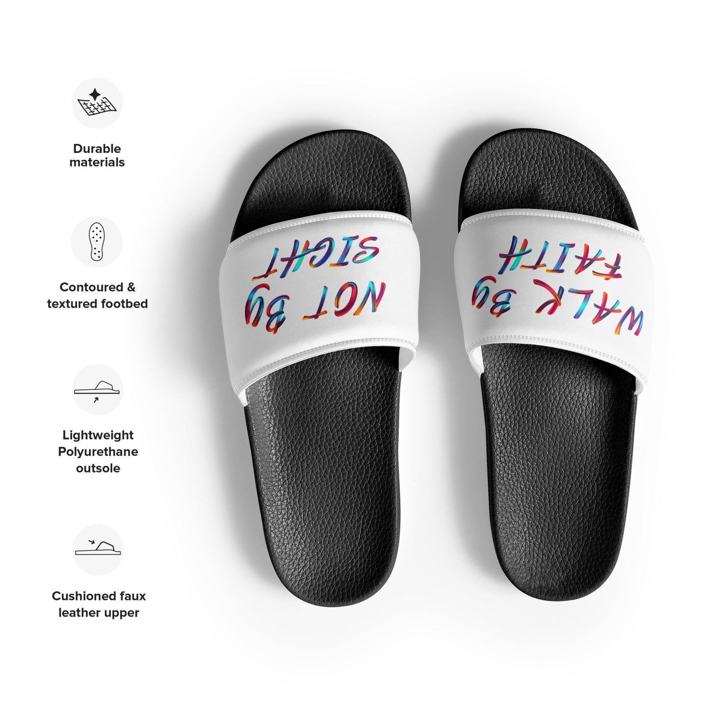 Walk by Faith not by Sight Men's Slides