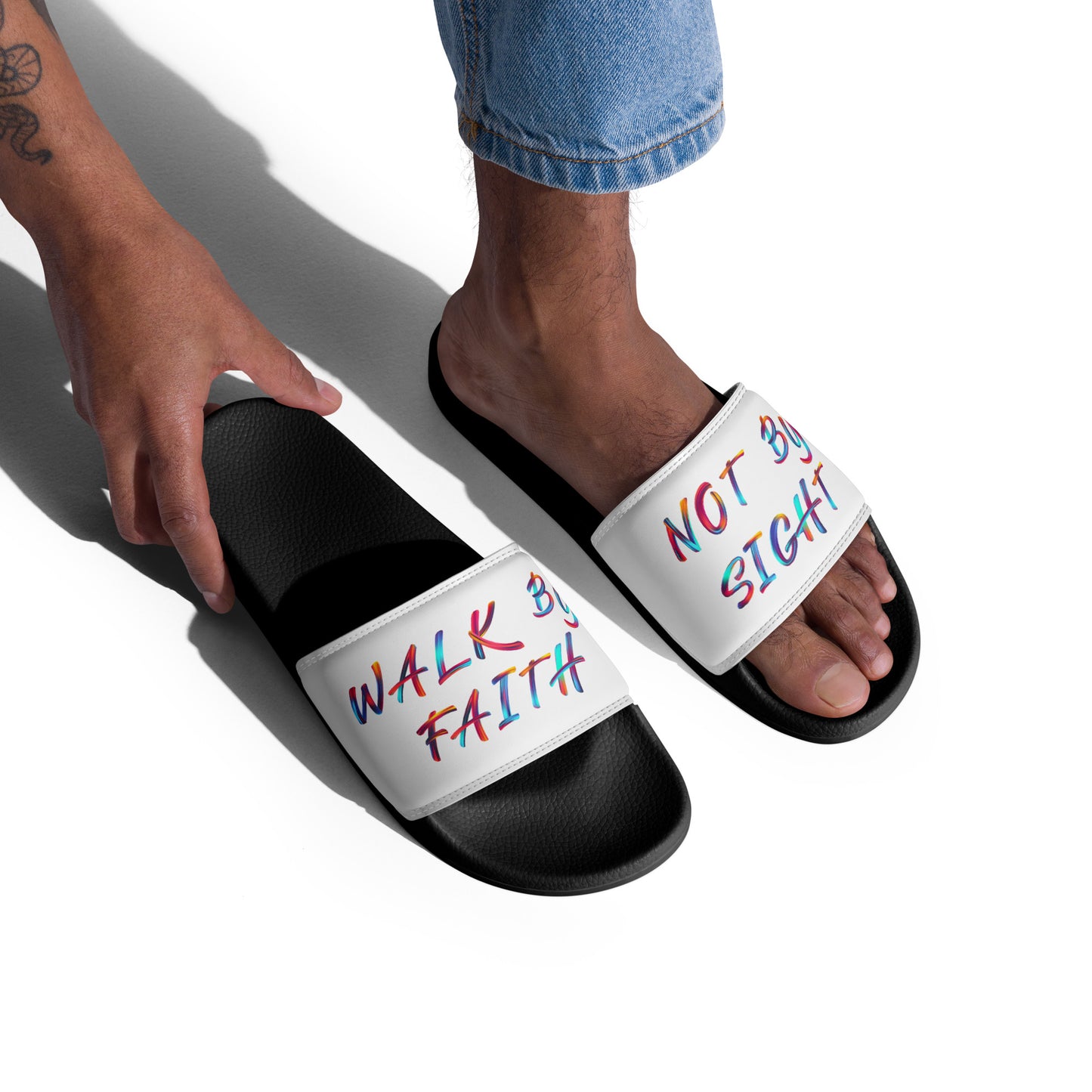 Walk by Faith not by Sight Men's Slides