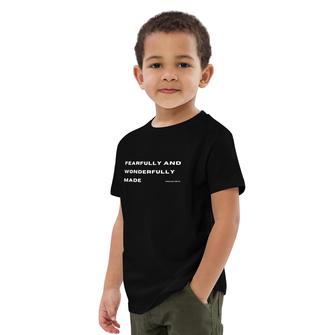 Psalm 139:14 Organic Cotton Boys T-shirt