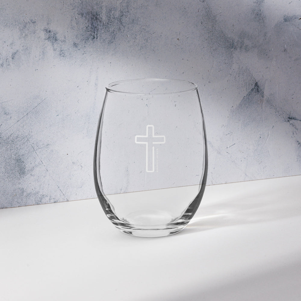 Simply Jesus Wine Glass
