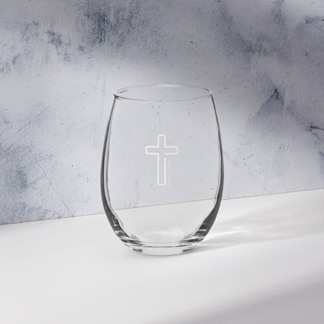 Simply Jesus Wine Glass