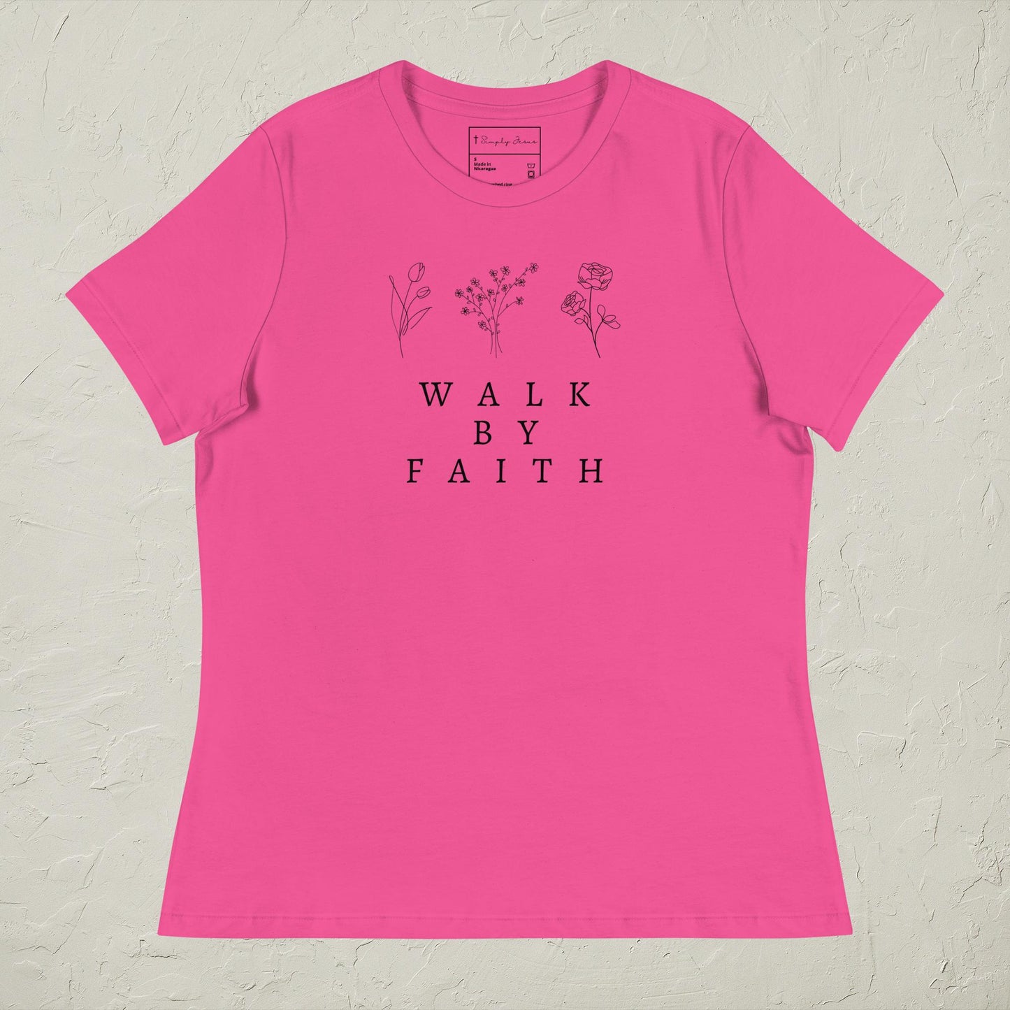 Walk By Faith Relaxed Woman's T-Shirt