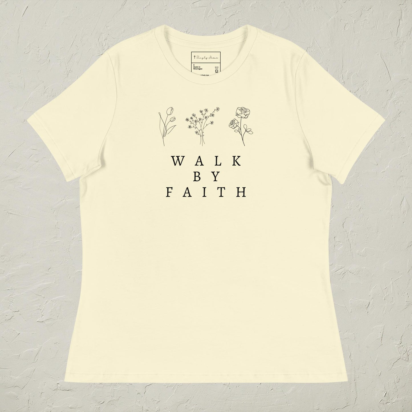 Walk By Faith Relaxed Woman's T-Shirt