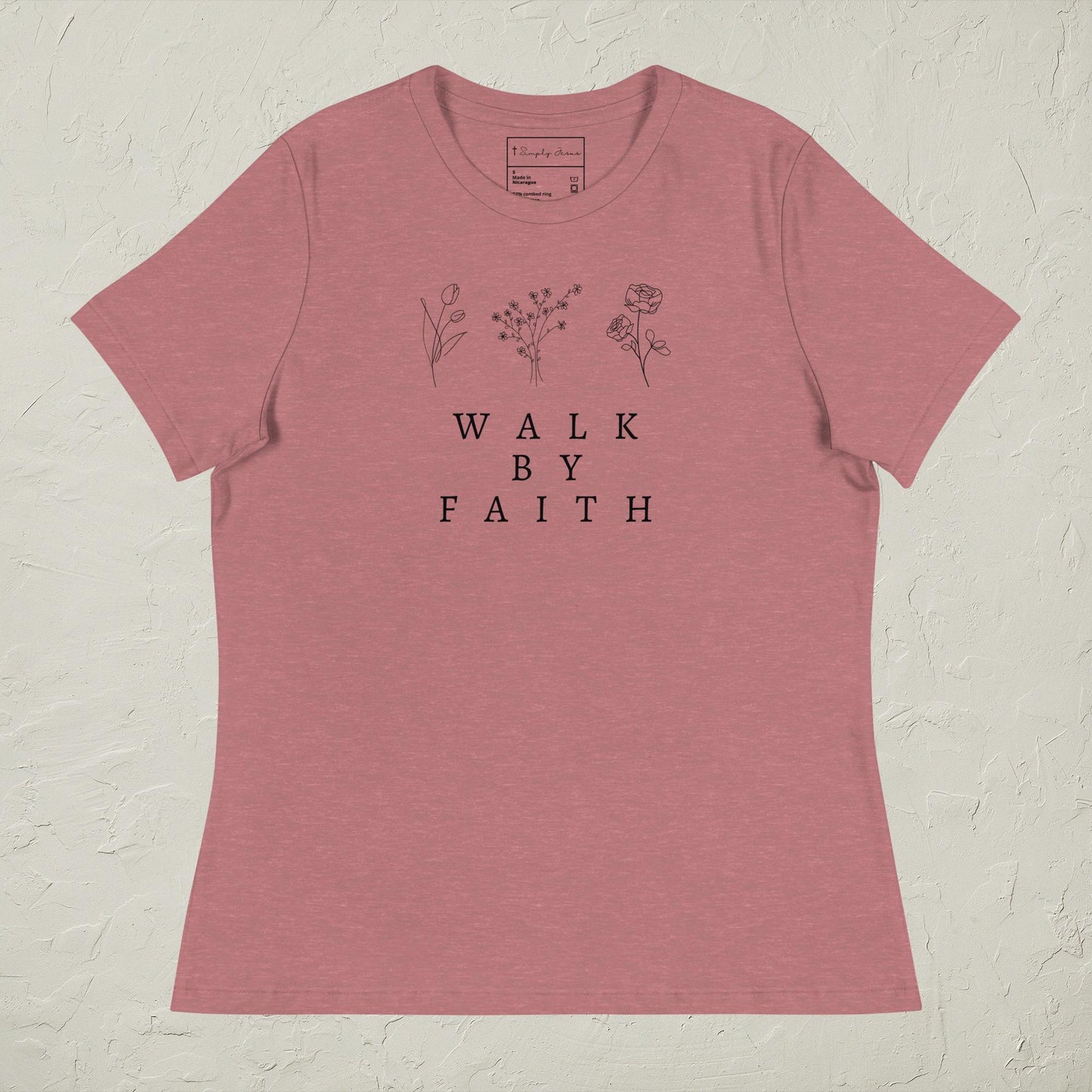 Walk By Faith Relaxed Woman's T-Shirt