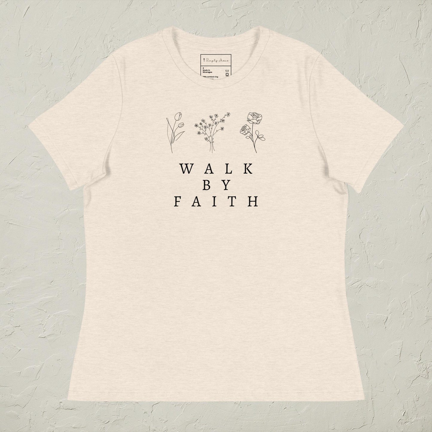 Walk By Faith Relaxed Woman's T-Shirt