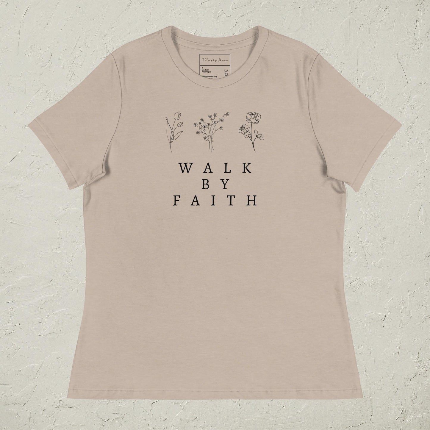 Walk By Faith Relaxed Woman's T-Shirt